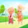Set of dolls "Friendly Family" 4pcs., Mix