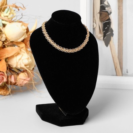 Bust for jewelry, 10 × 9 × 15 cm, h = 15 cm, color is black-1