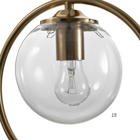 Lamp Bayerlux "Crystalik" 1HE14 40W gold 25x30-130 cm.-5