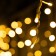 Garland "fringe" 6 × 0.7 m, IP44, UMS, white thread, 120 LED, glow warm white, 220 V