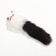 A toy for cats "cat-arc", artificial fur, housing 7 cm, white/black