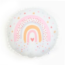 Pillow Decorative Round Ethel Boho Rainbow, 45*45 cm, 100% p/e, velor