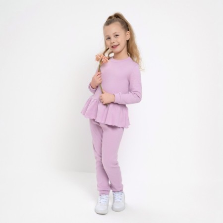 Kids (jumper, trousers) minku, lilac color, height 110 cm-4