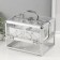 Casket Plastic Metal Carcass "Transparent" 18x25x18 cm