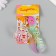 A plastic keychain with a carbine, a strap "Flying Bandage" Water with decor1.8x5.3x5.6 cm