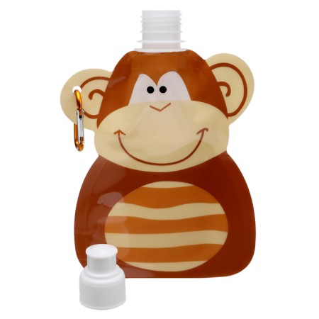 Children's water flask, 280 ml "Monkey", 22 x 12 cm-1