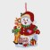 Decorative decoration (suspension) "Snowman and deer" 44x33.5 cm