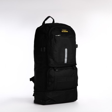 A thyroid backpack with an increase in 75l, 5 external pockets, black color-2