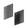 Potsevaya plug 2 pcs Gravity invoice, black
