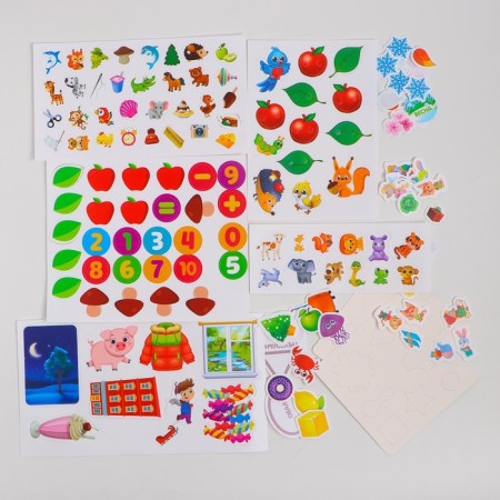 Developing Velcro games for children "Big gift training set"-5