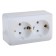 Double SE SE "Study", 16 A, 250 V, invoice, with salary, IP20, white, PA16-007B