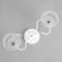 Linda chandelier 2x60W E27 white, gold 47x16x23cm