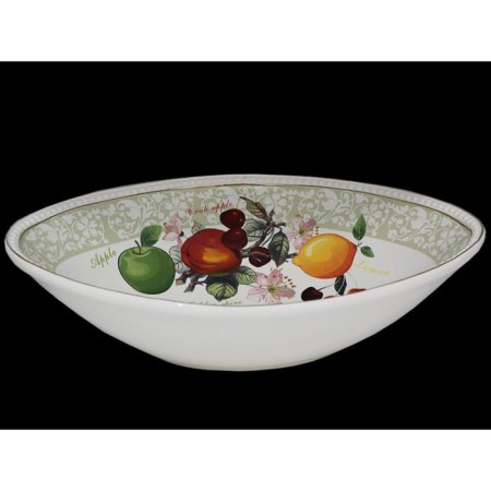 Oval Lenardi Saladnik "Fruits", length 33 cm
