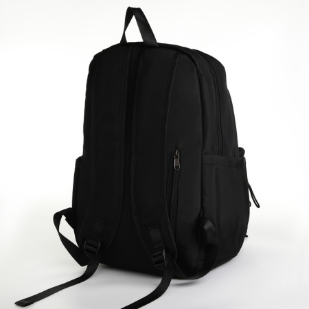 School backpack on lightning, 5 pockets, black color-3