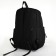 School backpack on lightning, 5 pockets, black color