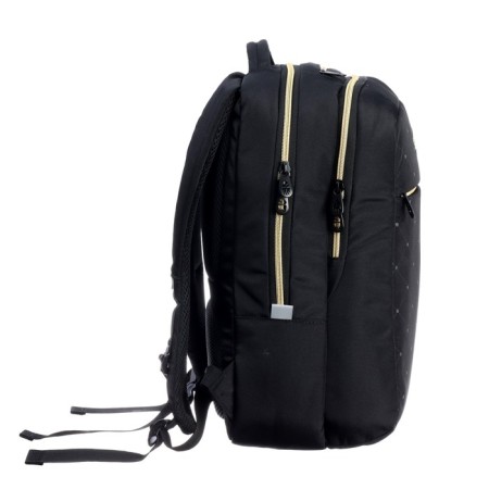Youth backpack 40 x 28 x 16 cm, Grizzly, ergonomic back, laptop department, black-3
