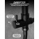 The shower system Zein Z1014, tropical and hand watering can, 2 hoses, soap dish, black