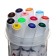 A set of markers, 12 colors, a cystic tip, in a plastic box
