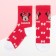 Set of socks "Minnie", Minnie Mouse 2 pairs, red/white color, 18-20 cm