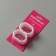 A set of rings for curtains in the bathroom, plastic, 12 pcs, white color