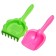 Sanding set, 2 items: rake-grind, scoop, 25 cm, Mix colors