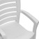 Capri armchair white, 50 x 58 x 92 cm
