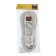 Extension cord Luazon Lighting, 3 sockets, 5 m, 10 A, 2200 W, 3x1.5 mm2, with salary, with off., B