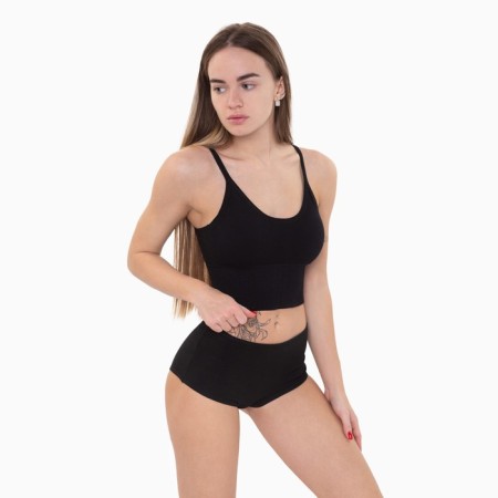 Top female, black color, size One size (42-48)-1