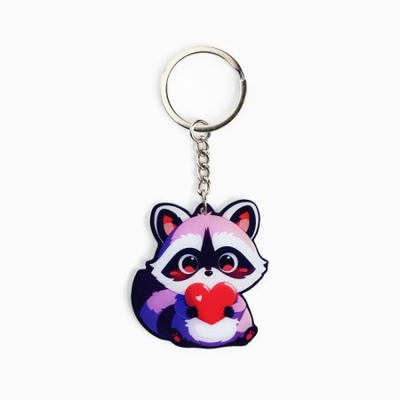Key keychain mirror “blind with your beauty”, 9 x 4.1 cm-1