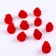 Knitted hat knitted, set 10 pcs., Red color