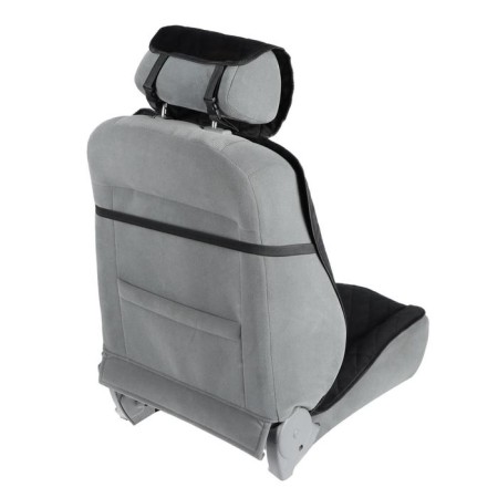 Nabbage on the front seat, velor, size 55 x 150 cm, black-2