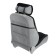 Nabbage on the front seat, velor, size 55 x 150 cm, black