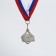 Prize medal 191, D = 4 cm. 2 place. Color: Silver. With a ribbon