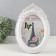 Photo frame plastic 13x18 cm "veil" white 17x24.5 cm