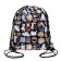 A bag for shoes 440 x 365 mm, Erich Krause, 300D density, with a reflective strip, Funny Kittens