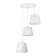Lamp Bayerlux "Eide dayshail" 3he27 40w white 40x40x20-90cm