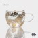 Glass mug with double walls Magistro "Duo. Tropics ", 160 ml, 12.5 × 9 × 7.5 cm