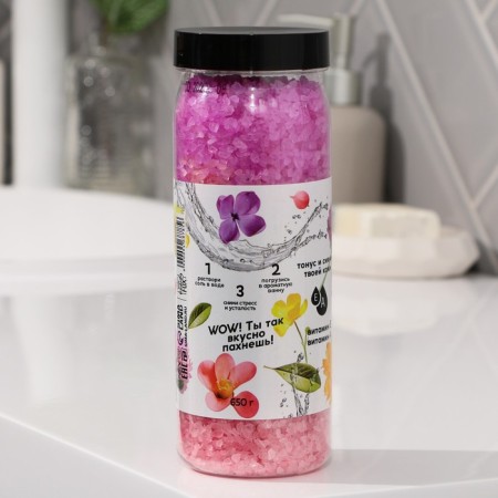 Bath salt "Flower Mood", 650 g, Beauty Fox-1