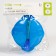 Feeding set: a bowl on the suction cup 340 ml., With a lid, a thermal carp, the color is blue