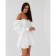 Dress summer female mist size 44, white color