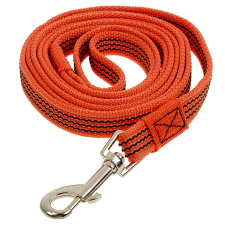 Kaponnoye Zononic leash with latex thread, 2 m x 2 cm, orange