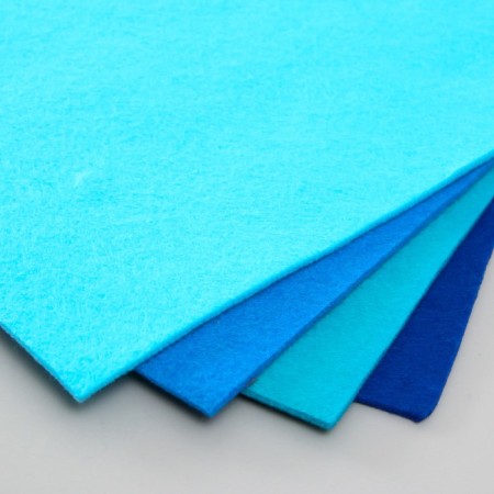 A set of soft felt "Astra" (4 pcs) Assorted, 3 mm, 400 gr. 20x30 cm-1