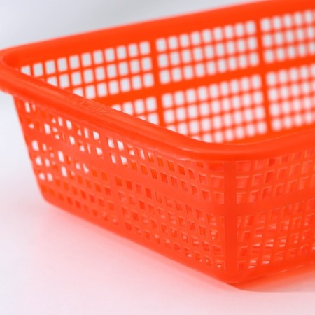 The basket for storage "net", plastic, 21.5 × 15 × 5 cm, orange color-2