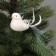 Jewelry decoration "Little Bird" (set of 3 pcs) 5x11.5 cm, white