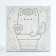 Picture on the numbers "Funny cactus" 17x17 cm