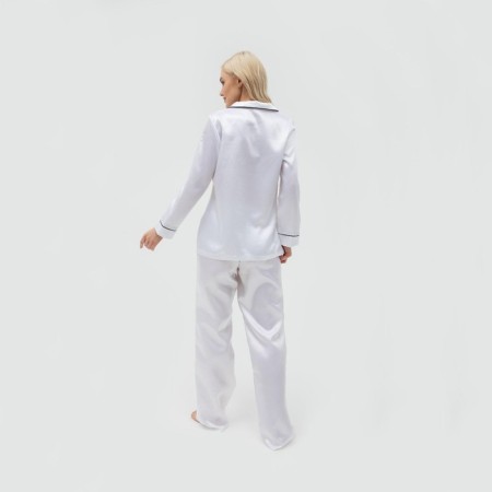 Female pajamas (shirt and trousers) KAFTAN Queen size 40-42, white color-2