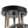 Jero chandelier 5x60W E27 Black/Gold 54x54x25cm SVK