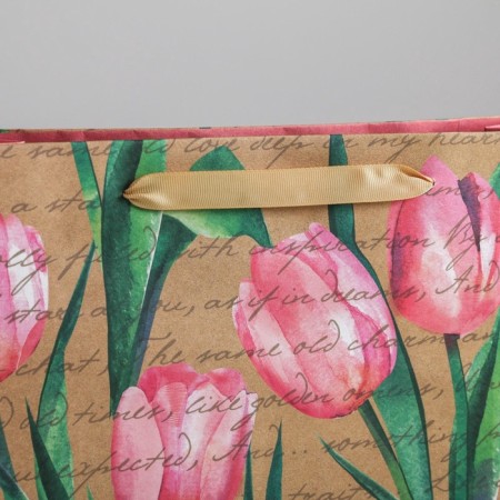 Package Gift Crafts Vertical, packaging, “tulips”, l 31 x 40 x 11.5 cm-3