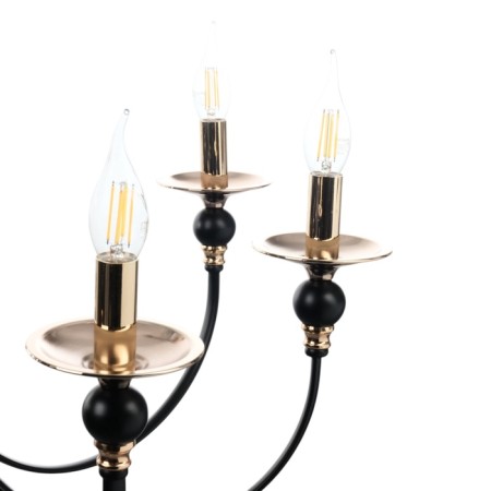 Venice chandelier 8he14 40w Black-gold 87x87x97 cm-5