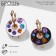 Brooch "Palette" with brushes, color mix in gold (indivisible packing 12 pcs., Price per pcs.)